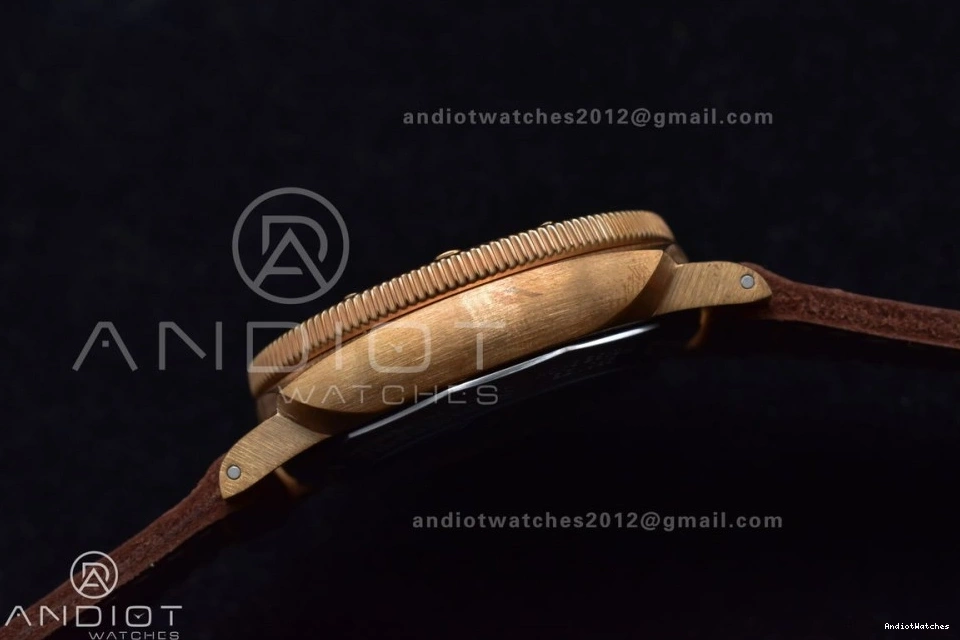 1:1 on VSF SunProtective PAM968 Strap and Brown Clone Calfskin P.9010 Dial Bezel Edition V Best Ceramic 995 Brown Bronzo 0415